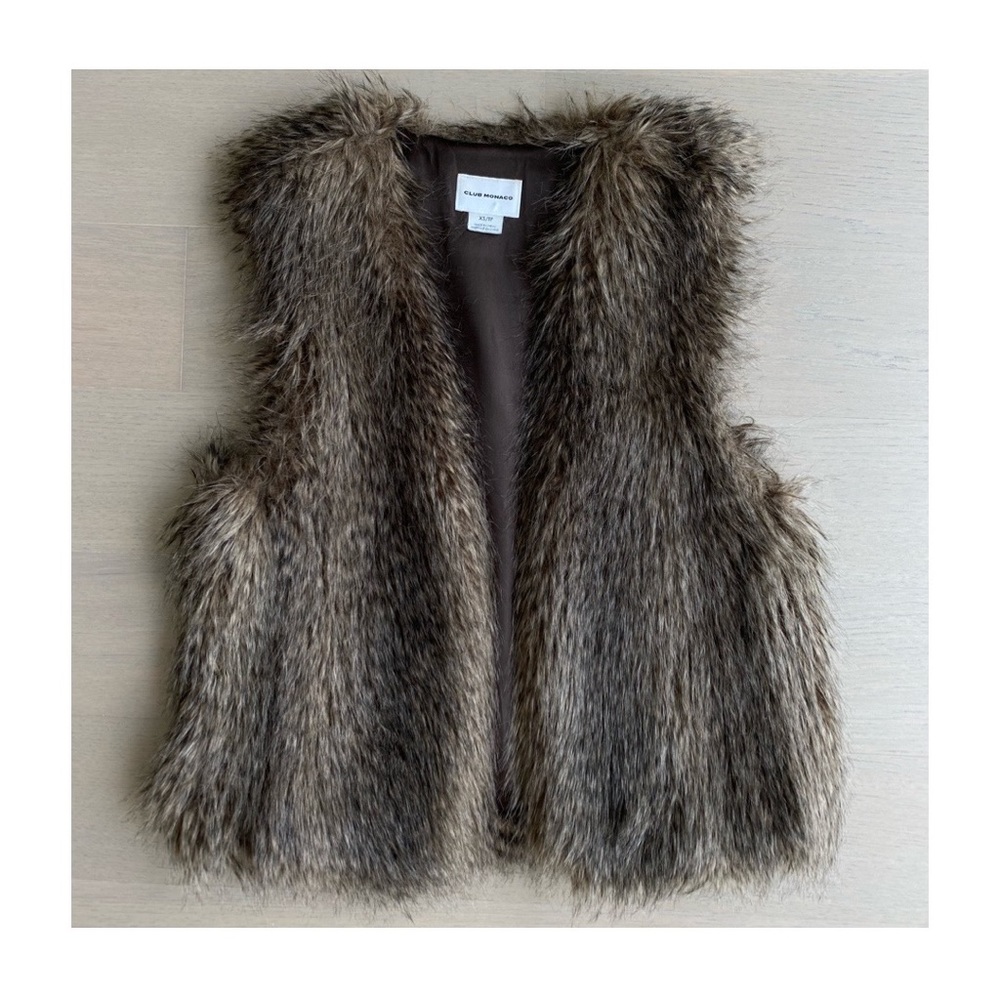 Club Monaco | Matilda Faux Fur Vest | size XS